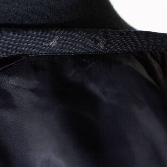 Jos. A. Bank Mens Blazer Blue Check 100% Wool 2 Button Jacket Sport Coat 42L - Picture 9 of 9